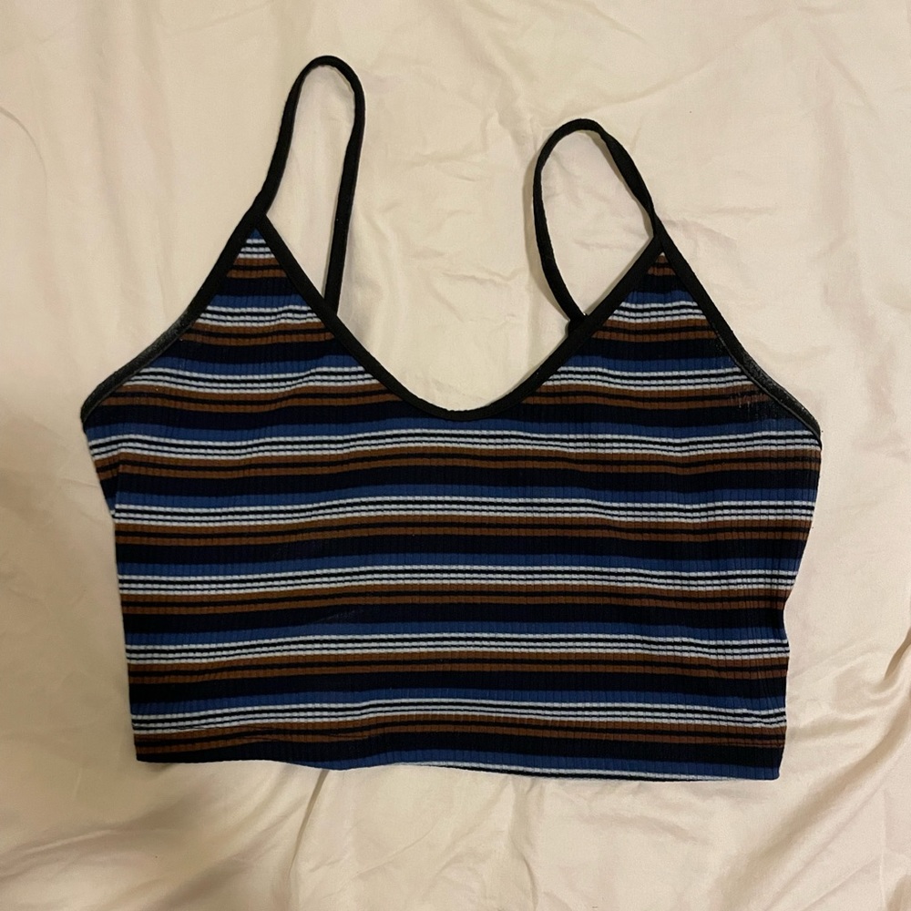 striped crop top